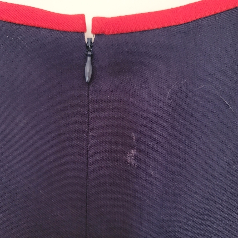 Eliza J Dress Womens Size 6 Red Gray Colorblock 3/4 Sleeve - Picture 10 of 10